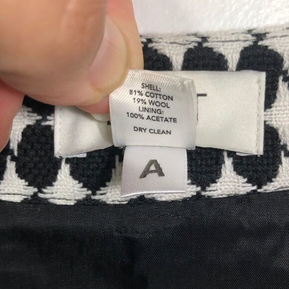 LOFT shift dress, black and white print, 2 petite - Picture 6 of 6